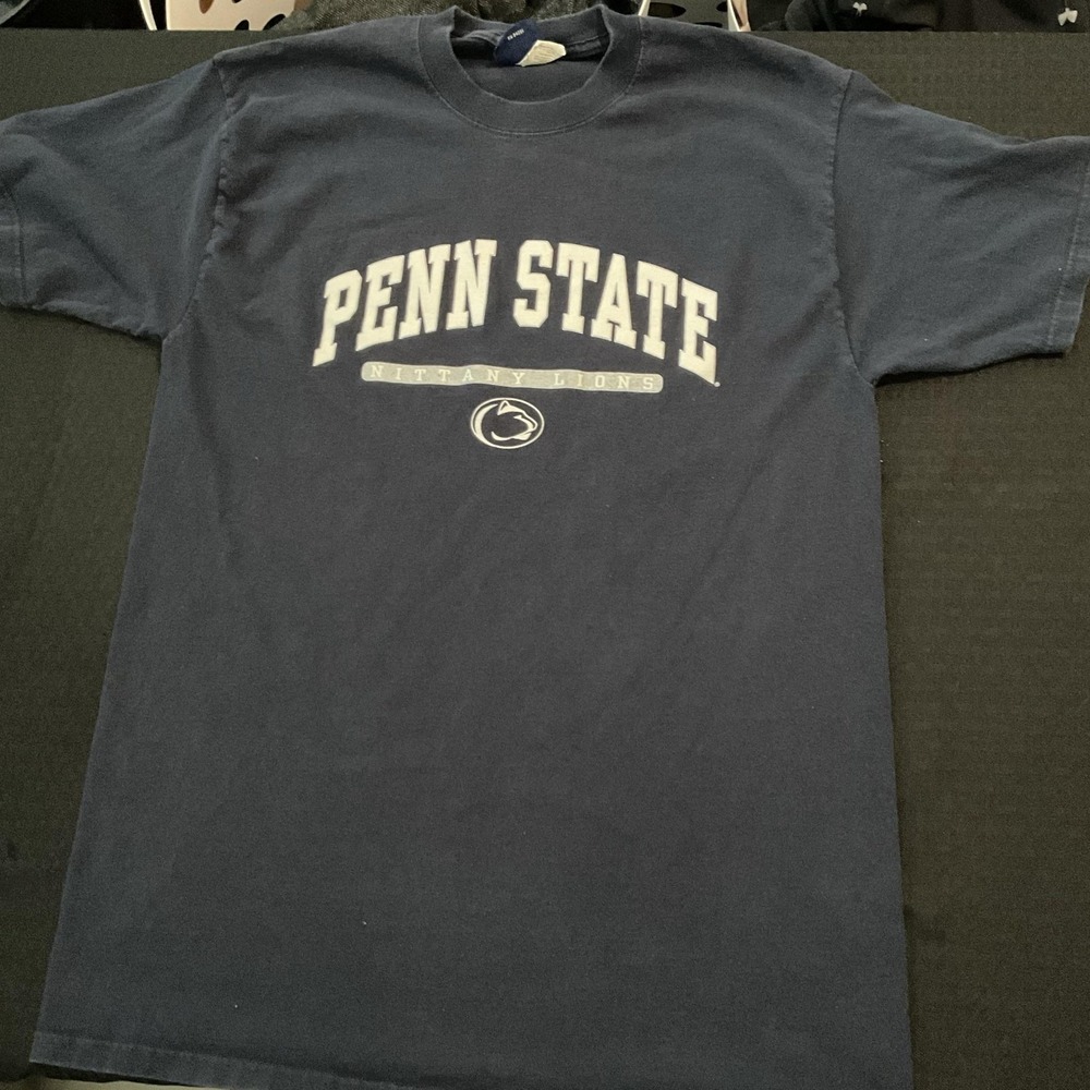 Penn State Nittany Lions Shirt Mens Large Blue NCAA Football AS Sports Tee Top